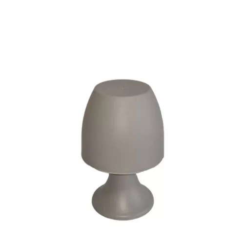 Dekoračná sivá lampa 19 cm