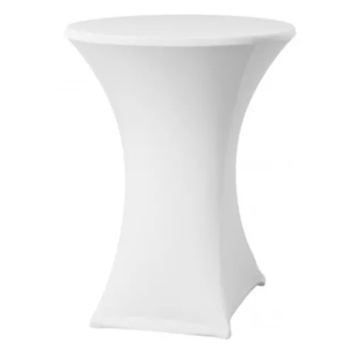 Návlek elastický na párty stôl Ø 70 cm / biely
