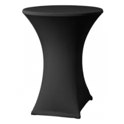 Návlek elastický na párty stôl Ø 70 cm / čierny